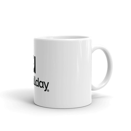 White glossy mug